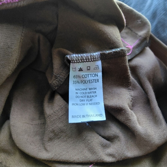 Floral Embellished Brown and Yellow Women's Tank Top - Picture 5 of 5